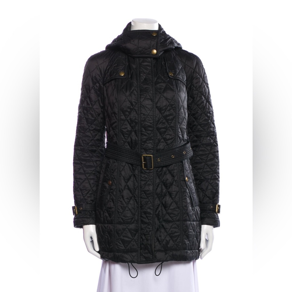 Burberry Brit Finsbridge Quilted Coat in Black S/P